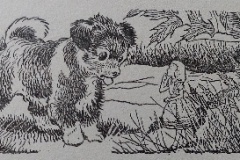 G. W.  Backhouse - Alice and the puppy - Alice in Wonderland