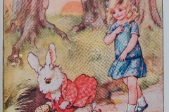 Ada Bowley - Alice in Wonderland - Alice following the White Rabbit