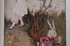Milo Winter  - Alice in Wonderland - Alice following the White Rabbit