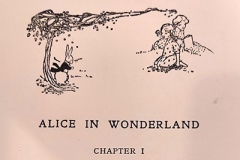 Mable Lucie Attwell - Alice in Wonderland - Alice following the White Rabbit