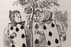 John Tenniel  - Painting the Roses - Alice in Wonderland