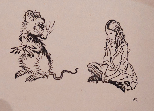 Arthur-Rackham-Alice-in-Wonderland-Alice-and-mouse