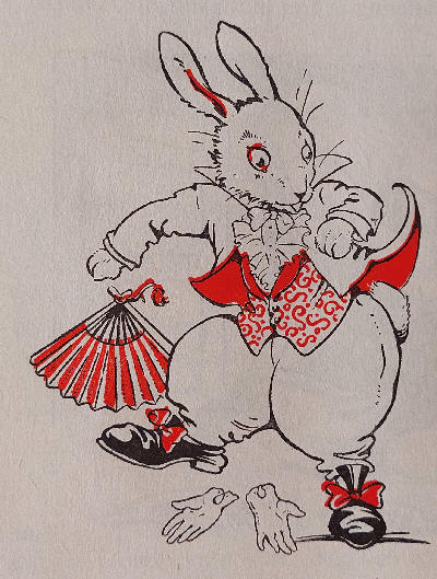 Rene-Cloke-Alice-in-Wonderland-19-white-rabbits-dropping-fan