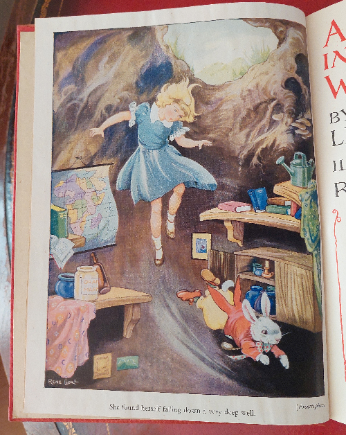 Rene-Cloke-Alice-in-Wonderland-4-Alice-falling-down-rabbits-hole