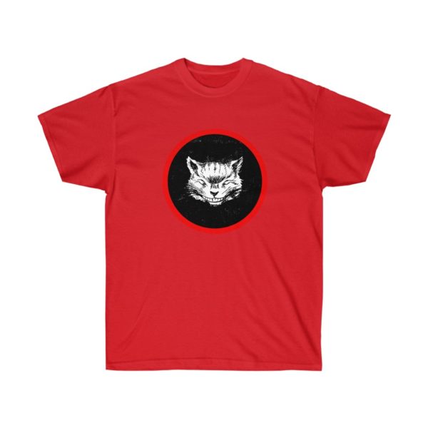 Cheshire cat limited - BlackRed - Unisex Ultra Cotton Tee - Image 3