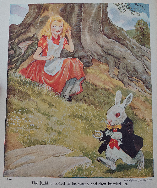G_W_Backhouse_Alice_in_Wonderland_4-Alice-Watching-Rabbit-colored