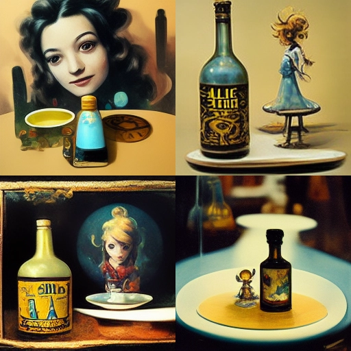 Alice drink me - Yonatan Hyman - midjourney