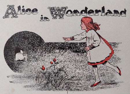 Gordon-Robinson-Alice-in-Wonderland-booklet-2-alice-rabbit